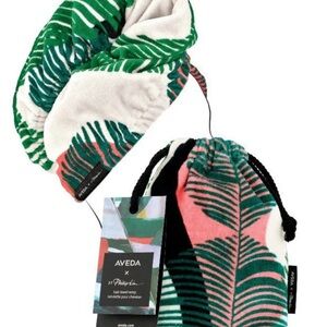 Aveda Kids Leafy Hair Towel Set - Green and Pink